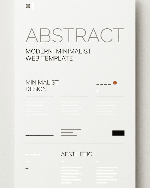 Plantilla de sitio web estilo moderno y minimalista