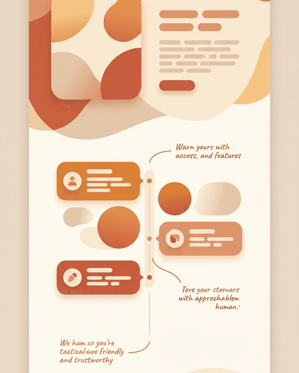 Plantilla de sitio web estilo cálido y humano